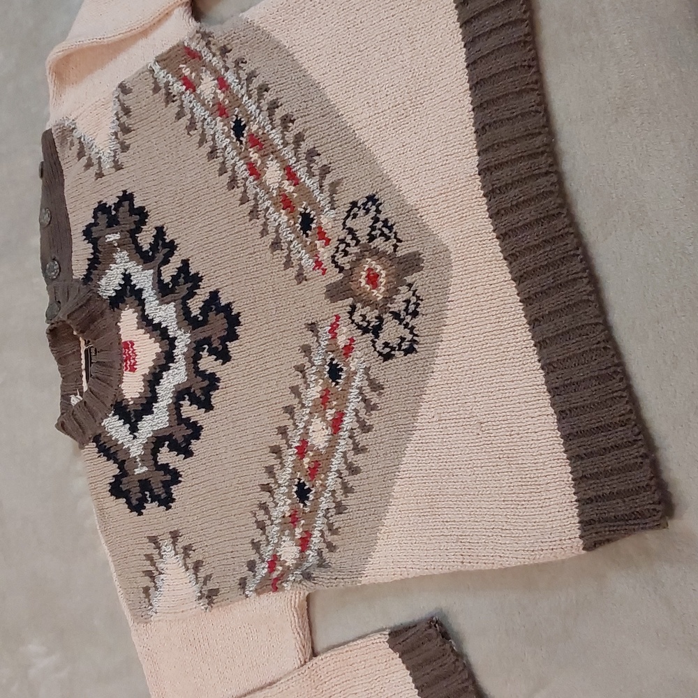 Vintage Jeanne Pierre pullover sweater with a graphic pattern Womens Size M